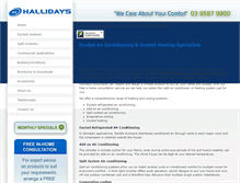 Tablet Screenshot of hallidays.com.au